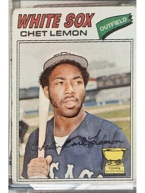 1977 Topps Baseball # 58 Chet Lemon - Chicago White Sox- as-is